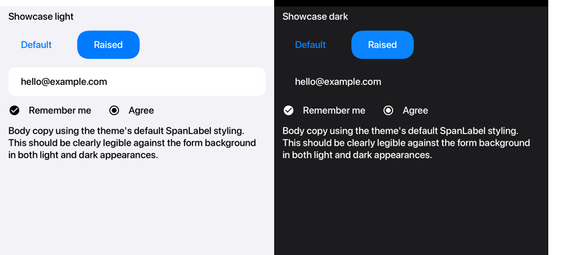 Current iOS Modern theme running in Codename One
